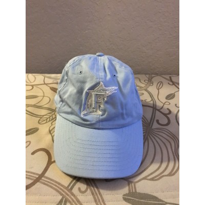 ’s Florida Marlins Blue Ball Cap Hat W/ Embroidery  Adjustable  OS New Era  eb-37323852